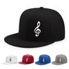 Кепка с символом скрипичного ключа Полиэстер Регулируемая Хип-хоп стиль Snapback для взрослых