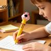 Cute Cartoon Pens for Kids 10 in 1 Ballpoint Pen, Multicolor Press Retractable Pens, Creative with Avatar Toppers Smooth Writing Stationery