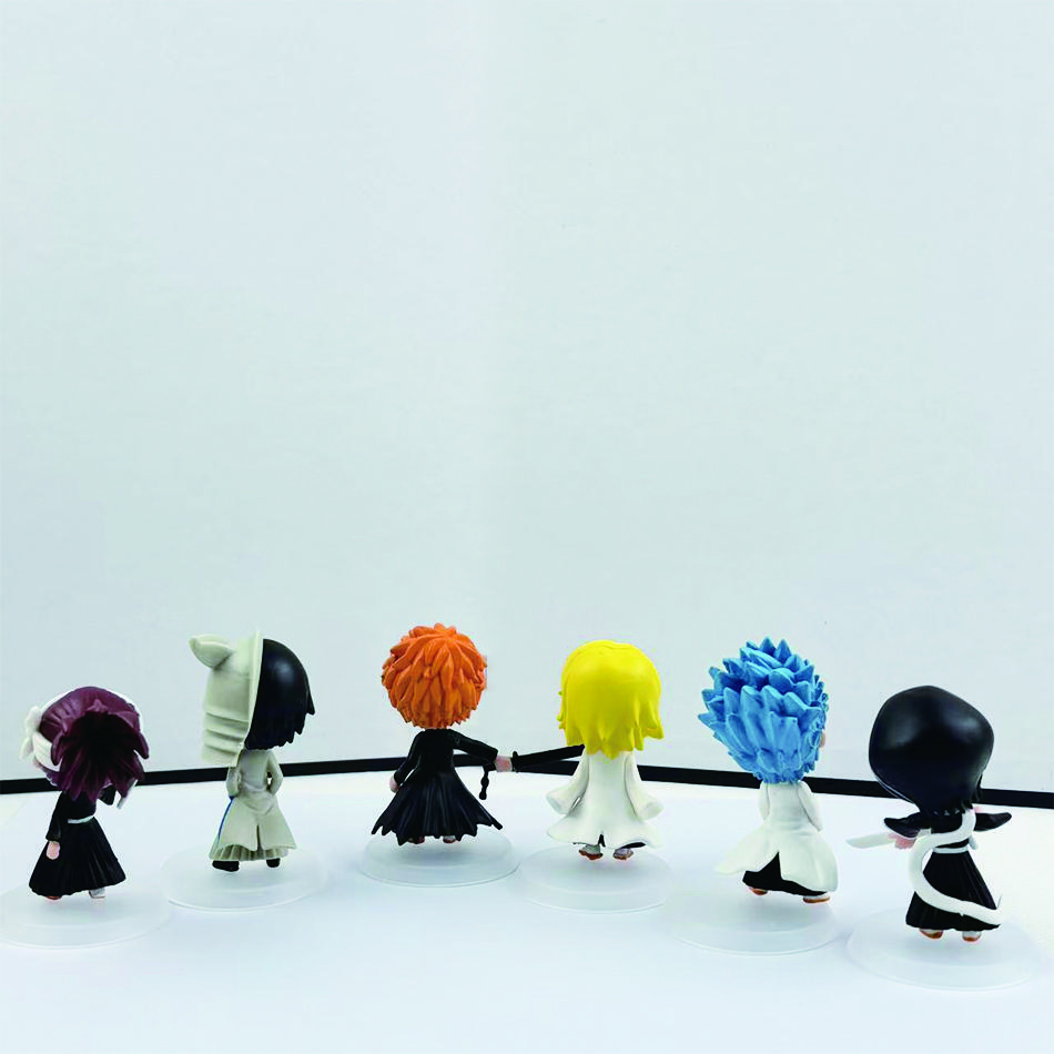 2 Комплекта Оптом BLEACH Фигурка Экшн Крутая Милая Аниме Фигурка Игрушка Кукла Модель Украшение для Стола для Ребенка Подарки на День Рождения