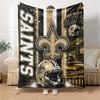 1pc Blanket - New Orleans Saints logo  Print Design,Lightweight Blanket for Sofa,Bed- Soft &Warm,Gift for All Seasons