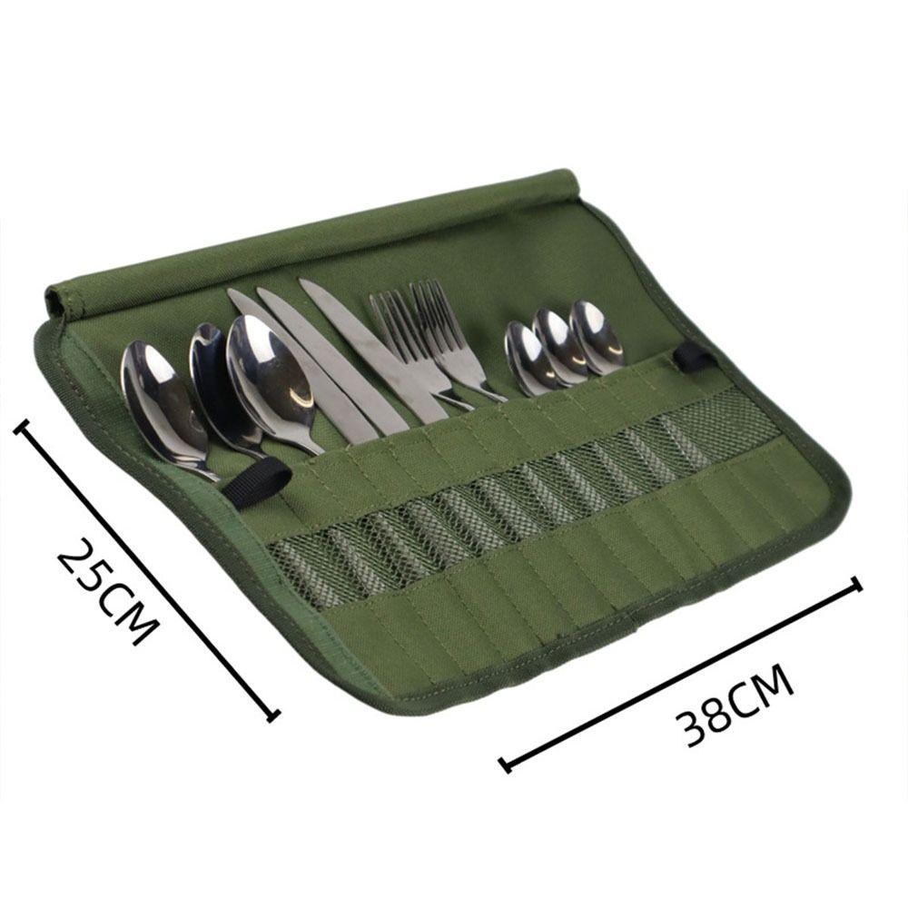 Picnic Outdoor Camping Cutlery Bag Storage Bag Kitchen Ware Storage Bag Tableware Storage Package