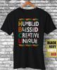 HBCU Humbled Blessed Creative Unique Black History Month African Pride T-Shirt
