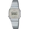 Женские цифровые кварцевые часы Casio LA670WEA-8AEF с браслетом из нержавеющей стали Серебристые