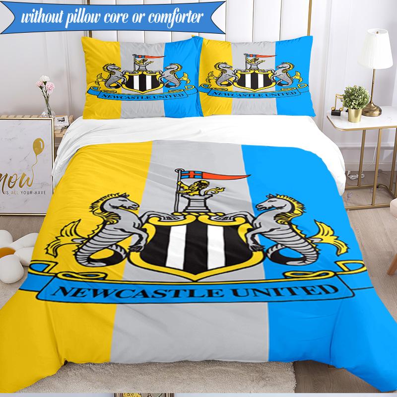 3PCS United Crest Printed Soft Bedding Set,Including 1pc Duvet Cover And 2pcs Pillowcases Perfect for Bedroom, Dormitory, Fan gift