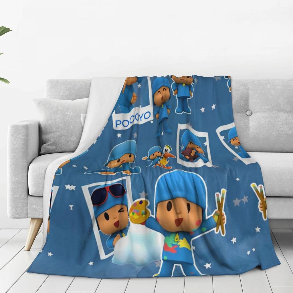 P-POCOYO Элли Пато Фред Лула Сонная Птица (2) Одеяло Качественное Теплое Мягкое Плед Весенний Пикник Спальня Новинка Покрывало