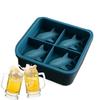 3D Silicone Shark Mold Funny Ice Mold Cute Easy Release Silicone Tray Shaper Mould Creative Fish Ice Cubes Mold For Drink Water