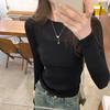 Women's Round Neck Knit Sweater, Spring and Autumn 2026 New Style, Regular Shoulder Pullover with Long Sleeve T-Shirt