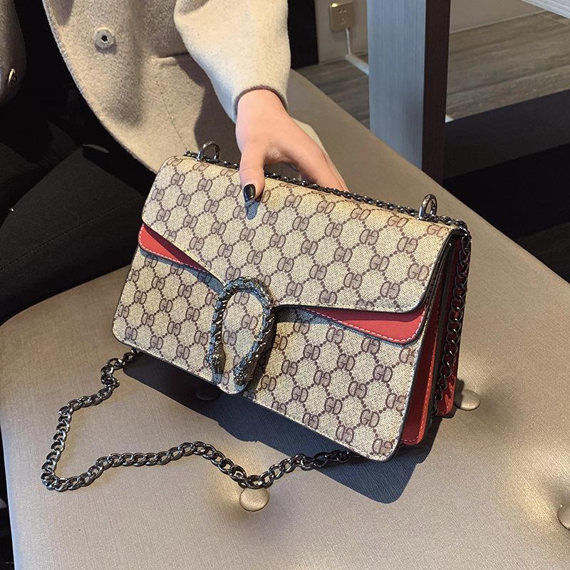 Трендовая сумка-кроссбоди на цепочке 2023: Мини-сумка через плечо в стиле ретро с принтом Диониса для женщин
