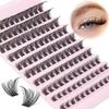 Mixed Length Segmented False Eyelashes 40D Thickness DIY Grafting Eyelashes Fake Eyelash Set  Women