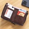 Fashion Men Wallets Leather Zipper Purse Money Clip Man Card Holders Male Short Multi-Card Wallet Coin Purse New Year Gifts
