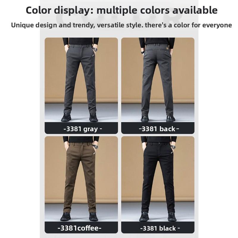 Autumn and winter velvet men's casual pants slim-fitting trousers trendy versatile men's pants