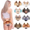 Cartoon Animal Ear Printing Seamless Breathable Women's Underwear Low Waist Sexy Briefs
