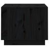 Coffee Table Black 120x50x40.5 cm Solid Pine Wood