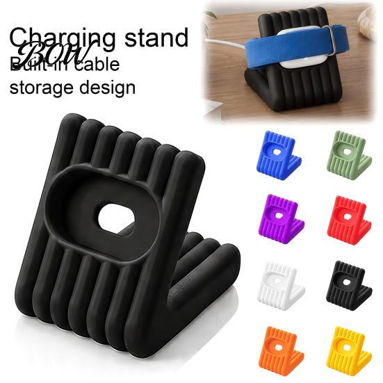 Space-saving Charger Stand 3D Printed Charging Dock for Fitbit Air, Cable Management Station Air Desktop Holder Smartwatch, Vertical with Wire