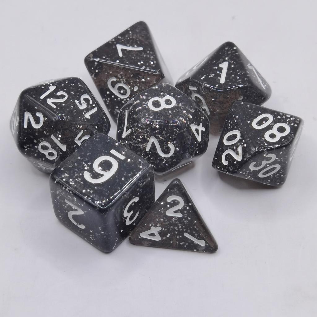 7 шт./лот, многогранные игральные кости из смолы D&D D4 D6 D8 D10 D% D12 D20, многогранные игральные кости TRPG, настольные игры