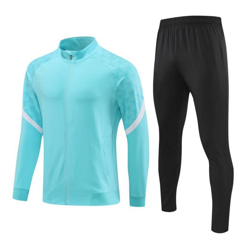 Adult Kids Long Sleeve Zip Football Training Jacket Set Team Sports Basketball Winter