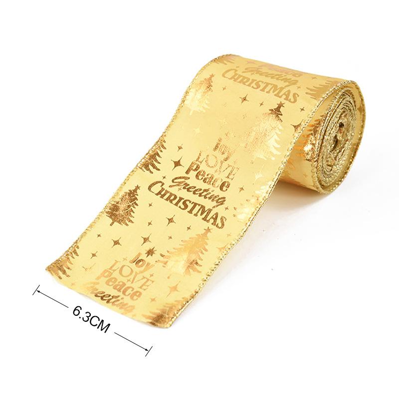 5 метров золотых лент цвета шампанского, рождественские поделки своими руками, банты, полиэстеровая лента, елочные украшения, новогодние подарки, упаковка