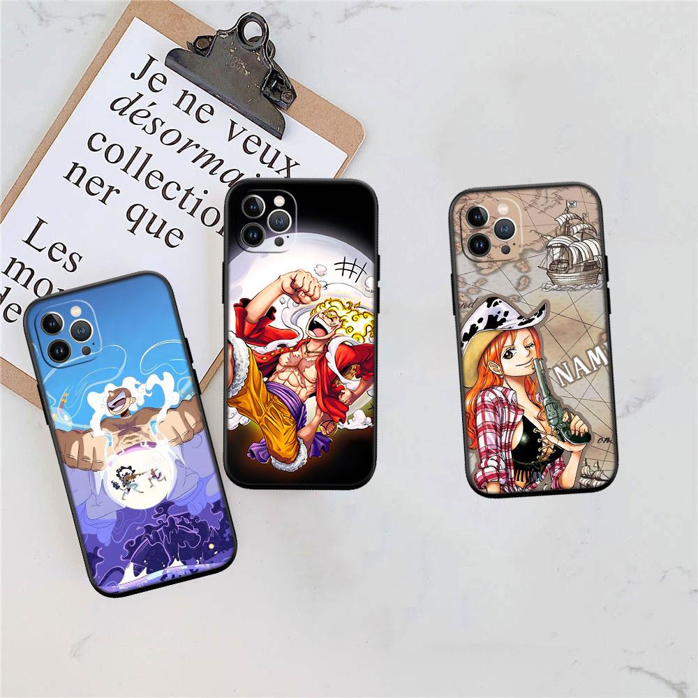 One Piece Luffy Nami Soft Shell Phone Case for OPPO A3 Pro A72 A74 A76 A77 A77S A78 A79 A94 A95 A18 A40M A58