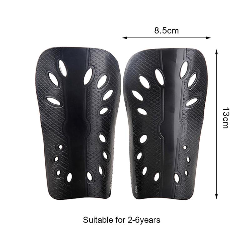 1 Pair Breathable Football Shin Pads Plastic Soccer Guards Leg Protector for Kids & Adults Protective Gear