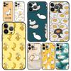 Cartoon Duck Goose Game Luxury Phone Case For iPhone 15 14 13 12 Mini 11 Pro Max XS X XR SE 7 8 Plus Soft Silicone Black Cover