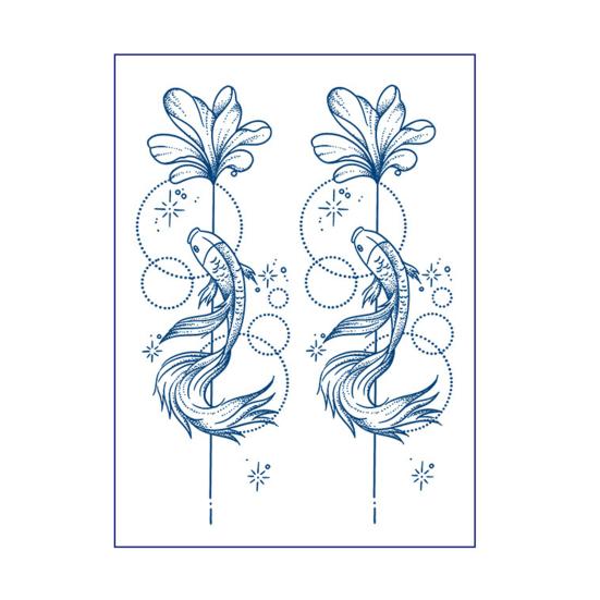 Растительные временные тату-наклейки Мультяшные изображения Временные татуировки Поддельные татуировки на тело, руку, грудь, плечо для полупостоянного боди-арта