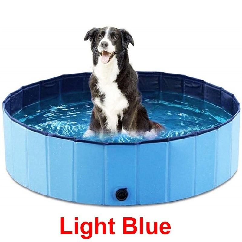 No Inflatable Foldable Pet Pool Easy Clean Puppy Outdoor Play Tub
