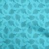 Cotton Cambric Turquoise Blue Fabric Asian Paisley Sewing Material Print Fabric By The Yard 42 Inch