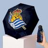 Real Sociedad FC Mini 5 Fold Pocket Umbrella Compact Lightweight Anti UV Rain Sun Protection Umbrella Portable Travel Umbrella
