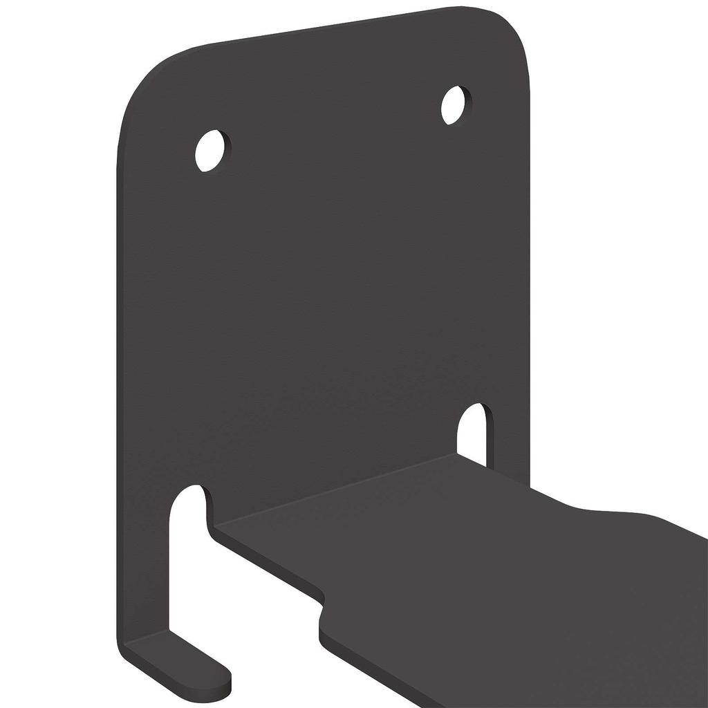 Floating Shelf with Shelf 24 pcs Black 6 x 10.8 x 6.6 cm