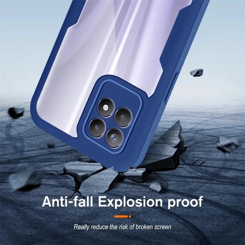 Чехол с полной защитой 360 градусов для передней и задней части Samsung A15 A55 A05S A14 A53 5G A52 A32 A13 A33 A12 A73 A51 A21s A30 A03s A82