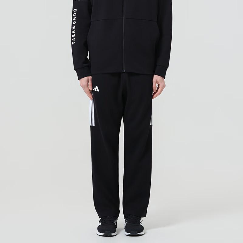 adidas Мужские спортивные штаны из смесовой хлопковой флисовой ткани