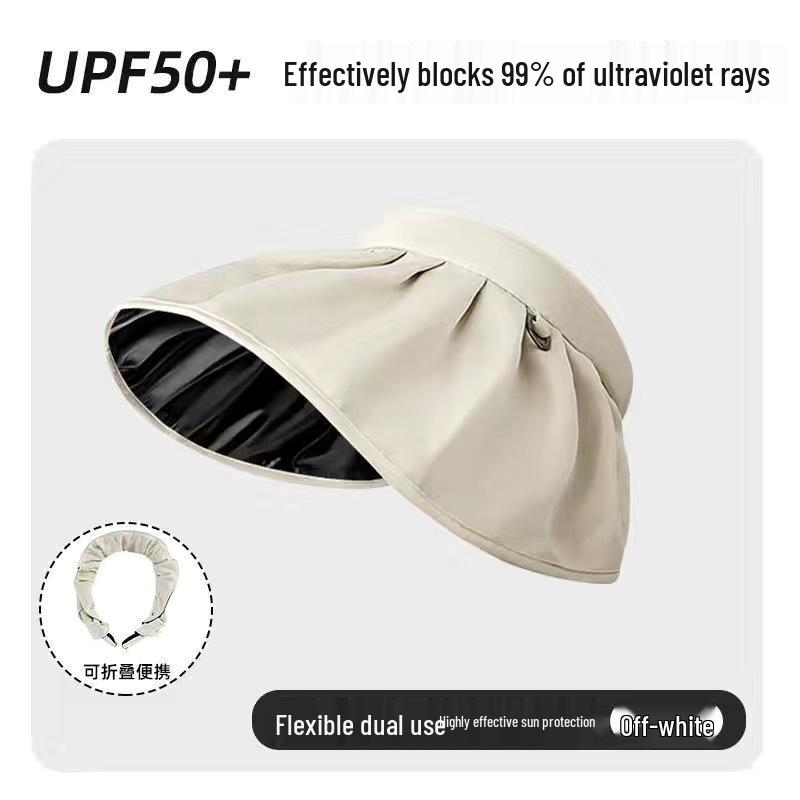 Женская велосипедная шляпа от солнца с УФ-защитой, закрывающая лицо, и модным дизайном с открытым верхом