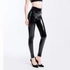 SCIONE High Waist Leggings Sexy High Waist Latex Bright Leather Plus Size Women's Trousers