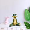 Красочная садовая статуя Медитирующая лягушка Скульптура для двора Скульптура для медитации лягушка Очаровательный декор для двора Уникальный подарок