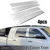 Chrome Car Door Window Pillar Post Covers Stickers Fits Dodge Ram 1500 2009-2018