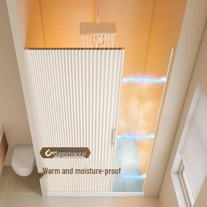 Yipan Magnetic Retractable Shower Curtain