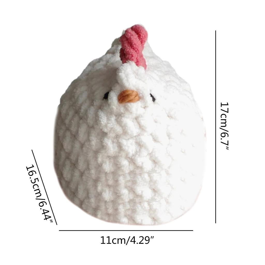 Cute Chicken Plush Chicken Toy Stuffed Chicken Decorations Mama and Mini Mabel Chicken Crochet Stuffed Animal for Kids