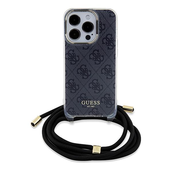 Etui do iPhone 15 Pro Max Guess Crossbody Cord Czarne