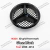 VRF2   Car Front Grille Emblem Star Badge Logo Chrome black Silver 3D Mirror Grid For For Mercedes Benz W205 W204 W213 W253 C300