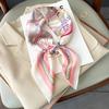 Luxury Silk Feeling Square Scarf Women  Print Satin Neckerchief Spring Hair Band Foulard Bandana Echarpe Tie Shawl Wraps