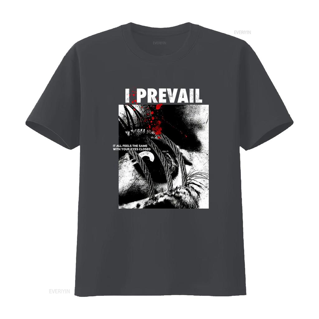 Футболка группы I Prevail Металкор Поп-метал Пост-хардкор DTG Мода Уличная одежда с дизайном глаз винтажная Стирка
