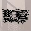 American Flag Eagle Metal Wall Art Independence Day Christmas Halloween Thanksgiving Stylish Decor Flag Eagle Metal Wall Art