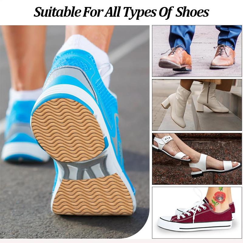 Режущаяся Нескользящая Накладка на Подошву Обуви Износостойкая Амортизирующая Самоклеящаяся Подкладка для Обуви Защита Подошвы Обуви Ремонтная Резиновая Наклейка