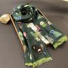 Lovely Animal Cartoon Cute Cat Pattern Fringe Viscose Scarf Lady Girls Print Soft Shawls And Wraps Pashmina Muslim Hijab Sjaal