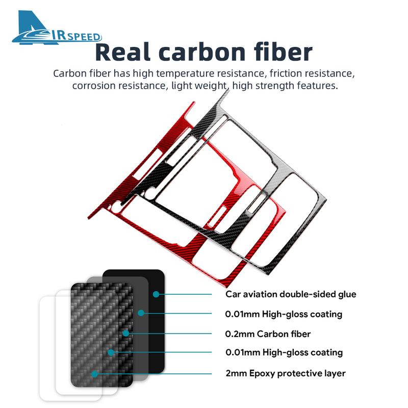 Real Soft Carbon Fiber Sticker For Acura TLX 2015 2016 2017 2018 2019 2020 LHD Car Center Console Panel Frame Accessories.