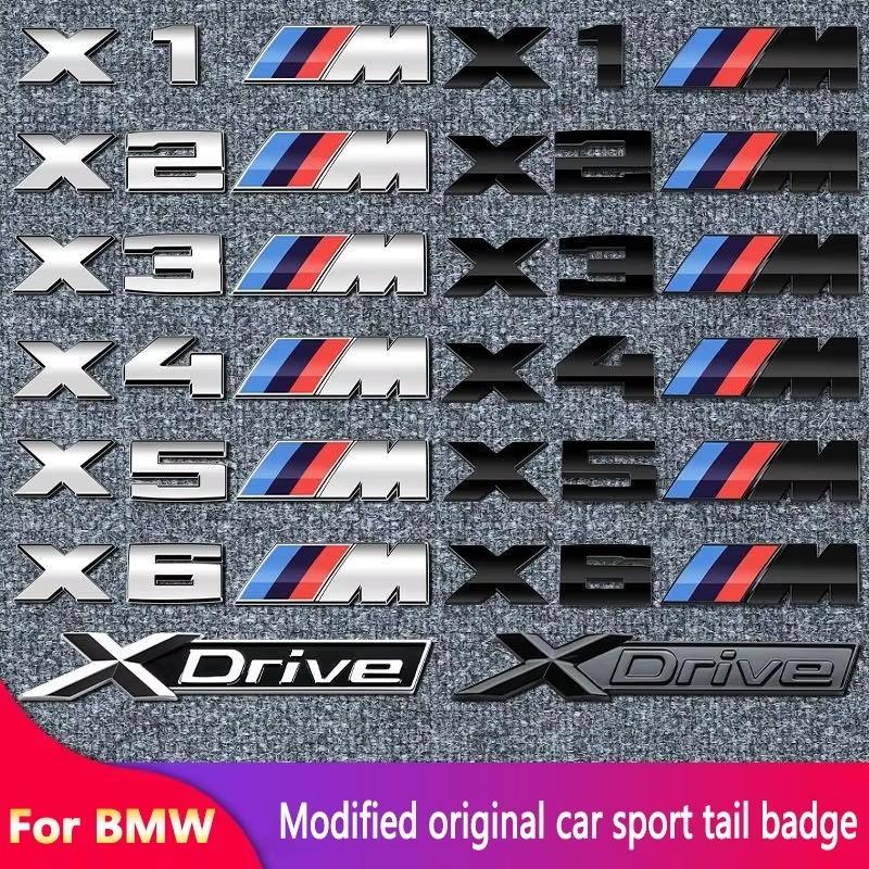 3D ABS Car Rear Trunk Logo X1 X3 X4 X5 X6 X7 M Emblem Badge for BMW M E84 F48 F49 F10 F30 E46 E60 F39 F97 F15 F16 E39 E46 E70 tc2