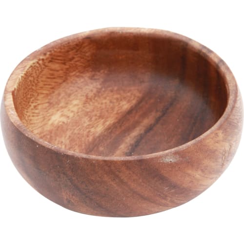 Fuji Boeki Миска, 10 см Ширина x 10 см Глубина x 3,5 см Высота, Коричневый, Натуральное дерево акации, Легкий, 23880
