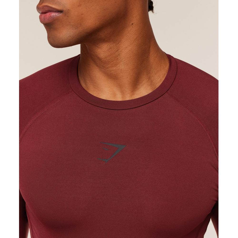 Gymshark ElemenT Baselayer Long Sleeve T shirT seTs Red A2b5m Rb12