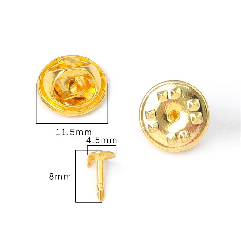 30 компл./пакет, держатель для бейджа, застежка-бабочка, булавка на спине, брошь, крышка для ухода за клатчем, завязка для ногтей, задние пробки, родиевые ювелирные изделия, фурнитура