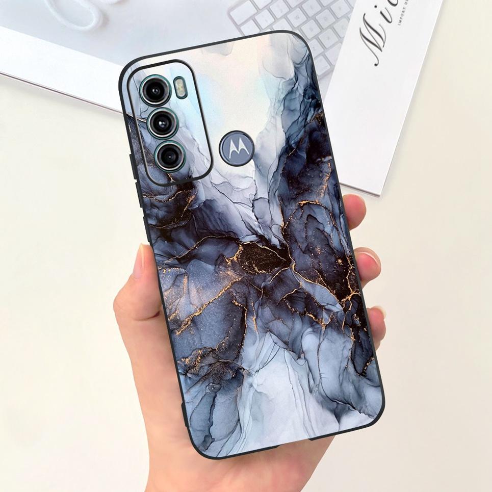 For Cover Motorola Moto G60 5G G50 5G 4G Back Shell Goth Black Night Stylish Cartoon Pattern Funda Case Motorola G50 G60 5G Soft